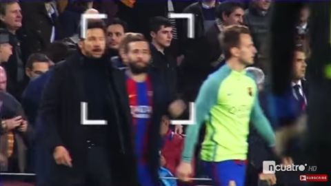 Aleix Vidal le hizo un gesto obsceno al "Cholo"