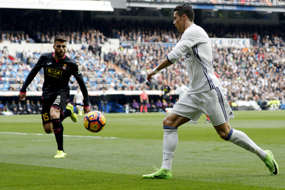 Cristiano Ronaldo Jr y su golazo espectacular en el Bernabéu