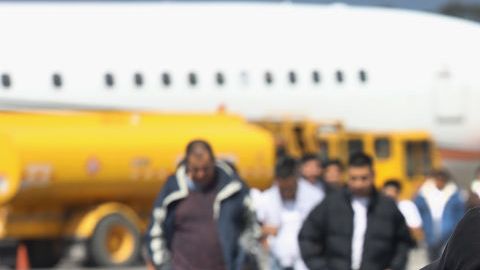 Deported Guatemalan Immigrants Arrive On ICE Flight from U.S