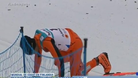 Adrián Solano es considerado el peor esquiador del mundo