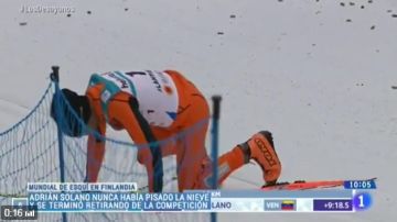 Adrián Solano es considerado el peor esquiador del mundo
