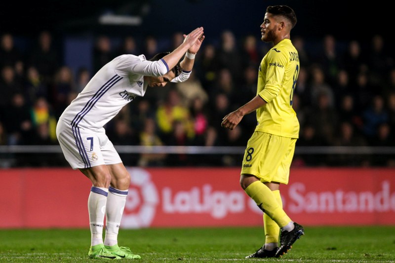 Cristiano Ronaldo marcó el gol del empate a dos frente al Villarreal, de penalti.