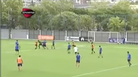 Golpes en el entrenamiento de Boca Juniors