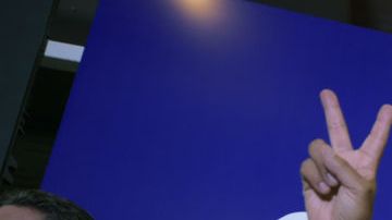 Lenin Moreno (D), candidato presidencial del partido gobernante Alianza PAIS