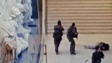 El hombre fue tiroteado frente al museo Louvre.