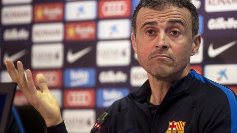 Luis Enrique, técnico del Barcelona.