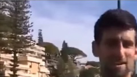 Novak Djokovic fue reprendido por su esposa Jelena.
