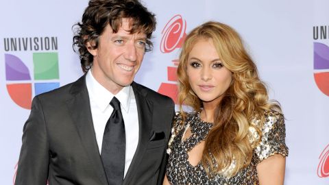 NIcolás Vallejo-Nágera y Paulina Rubio. Foto: Getty Images.