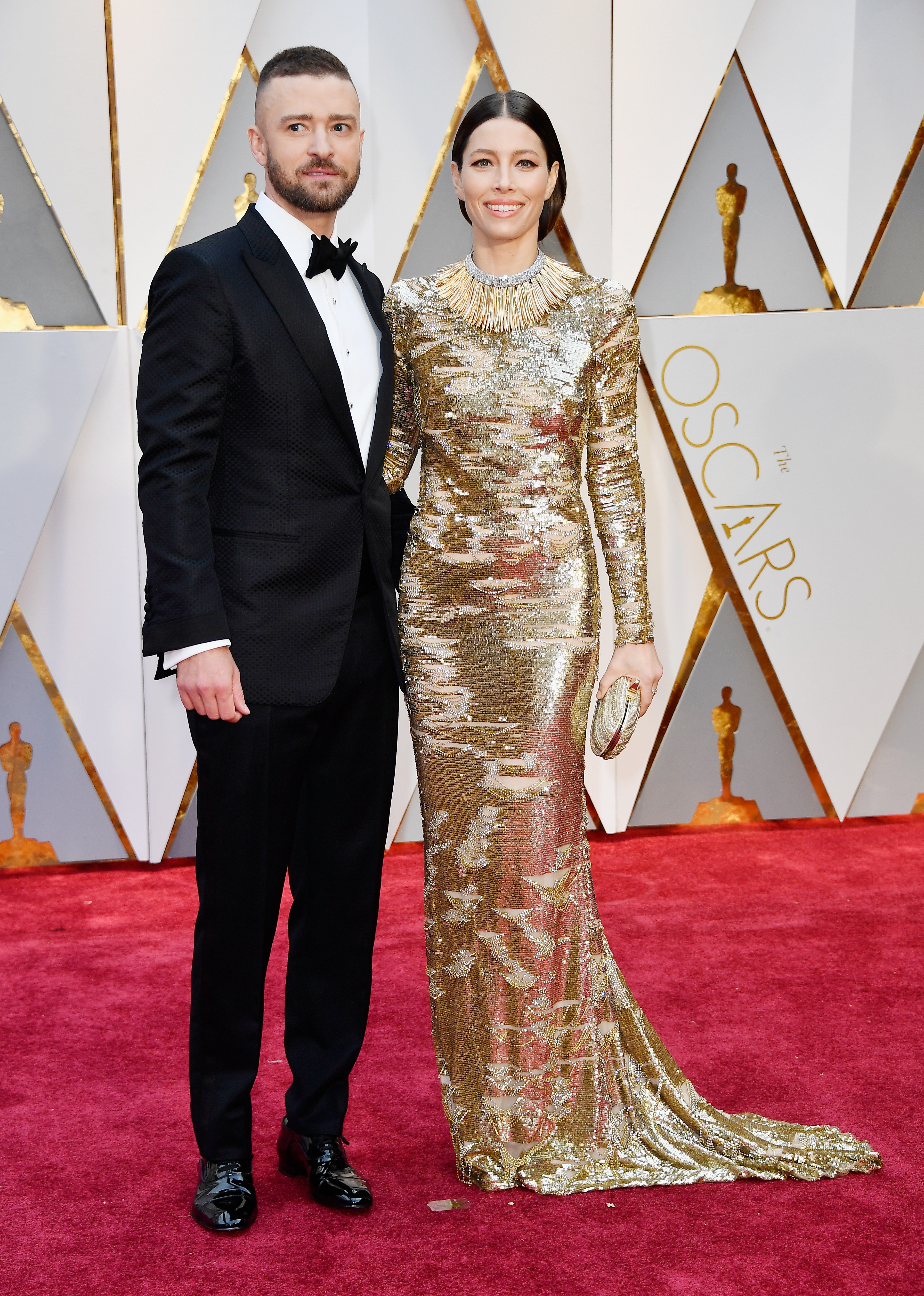 Justin Timberlake y Jessica Biel en los Premios Oscar 2017