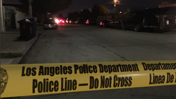 Detectives de homicidio investigan los hechos en el sur de Los Ángeles.