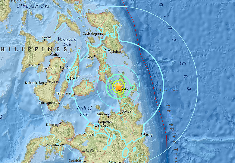 El terremoto causó al menos 6 muertos y más de 100 heridos según las autoridades de Filipinas.
