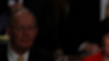 Trump durante su discurso ante el Congreso.