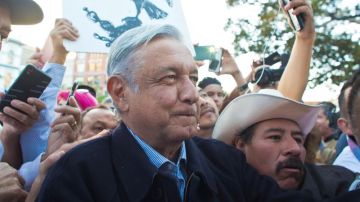 Andrés Manuel López Obrador, líder del partido Movimiento de Regeneración Nacional (MORENA)