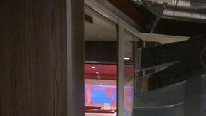 Así quedó una de las cubiertas del Anthem of the Seas después de la tormenta.