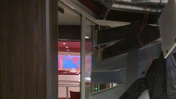 Así quedó una de las cubiertas del Anthem of the Seas después de la tormenta.