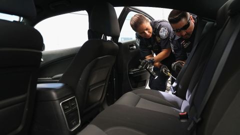 Customs And Border Protection Agents Work At San Ysidro Port Of Entry On U.S. Mexico Border
