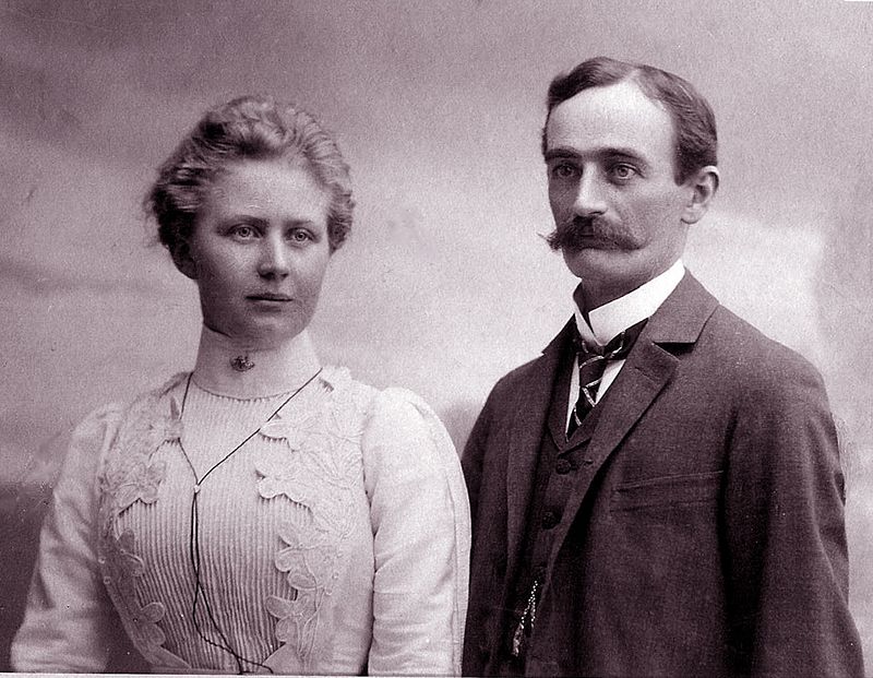 Elizabeth Christ y Frederick Trump en el 1918.