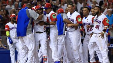 República Dominicana celebra la victoria frente a EEUU