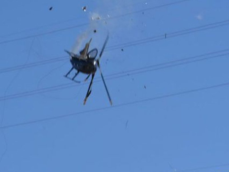 Se desploma helicóptero en el Cerro del Centinela