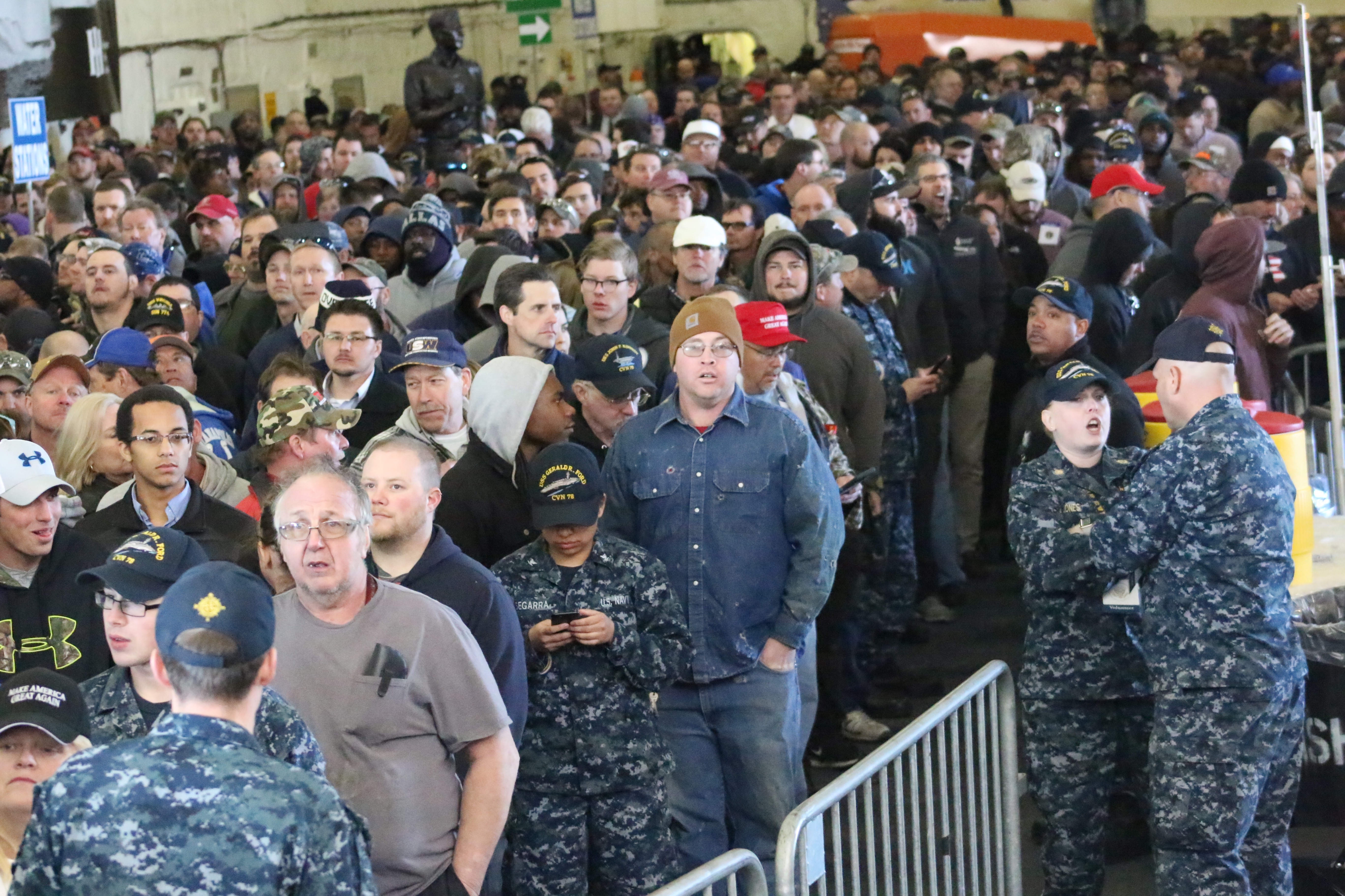 Cientos de seguidores acudieron a la evento liderado por el presidente Trump.