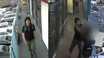 El ataque fue captado en video.