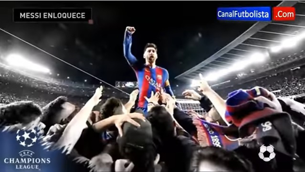 La locura del momento llevó a Messi a celebrar con los aficionados