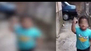 Niño boliviano que imita un atraco indigna en redes sociales
