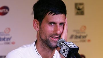 Novak Djokovic, en conferencia de prensa