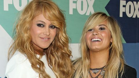 Paulina Rubio y Demi Lovato fueron compañeras en el reality "The X-Factor USA"