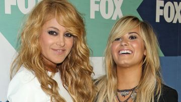 Paulina Rubio y Demi Lovato fueron compañeras en el reality "The X-Factor USA"
