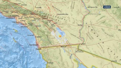 Se dio el sismo a 13 milas de la ciudad de Salton City.