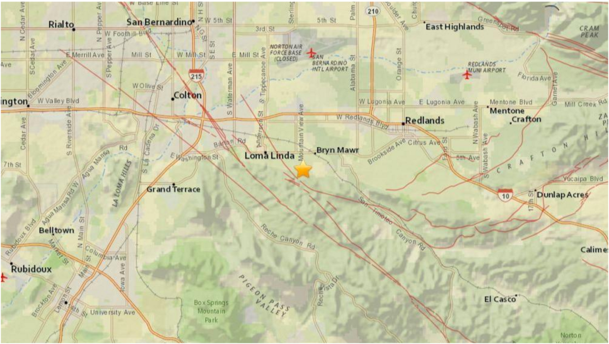 Ambos sismos se dieron en el condado de San Bernardino.
