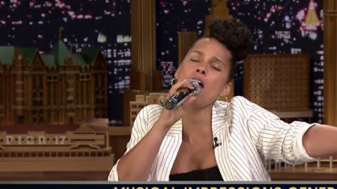Alicia Keys y Jimmy Fallon