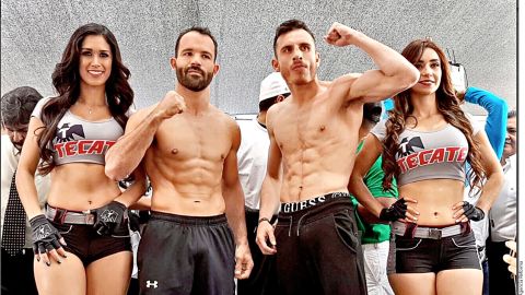 Ramón "Inocente" Álvarez y Omar Chávez (der.) pelean esta noche con lo que calentarán el ambiente rumbo al combate "Canelo"-Chávez Jr.