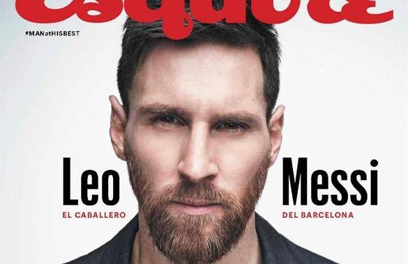 Lionel Messi apareció en la portada de la revista Esquire
