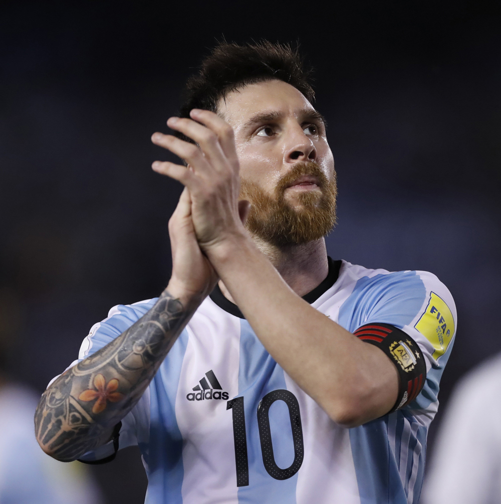 Lionel Messi no llevaba ningún vendaje en el partido frente a Chile.