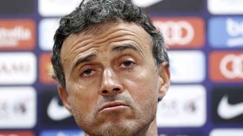 Luis Enrique Martínez, técnico del Barcelona.