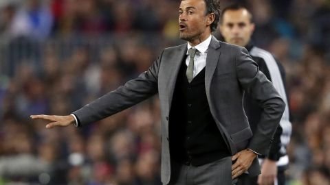 Luis Enrique, técnico del Barcelona.