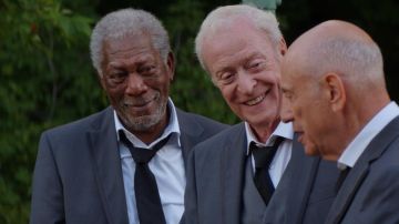 Morgan Freeman, Michael Caine y Alan Arkin en "Going in Style".