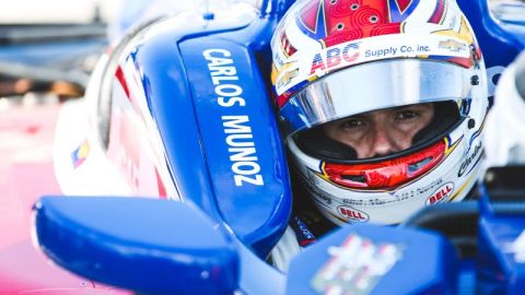 Carlos Muñoz, colombiano de 25 años, ahora corre con el equipo A.J. Foyt Enterprises. Tiene ilusión en el inicio de la temporada de IndyCar.