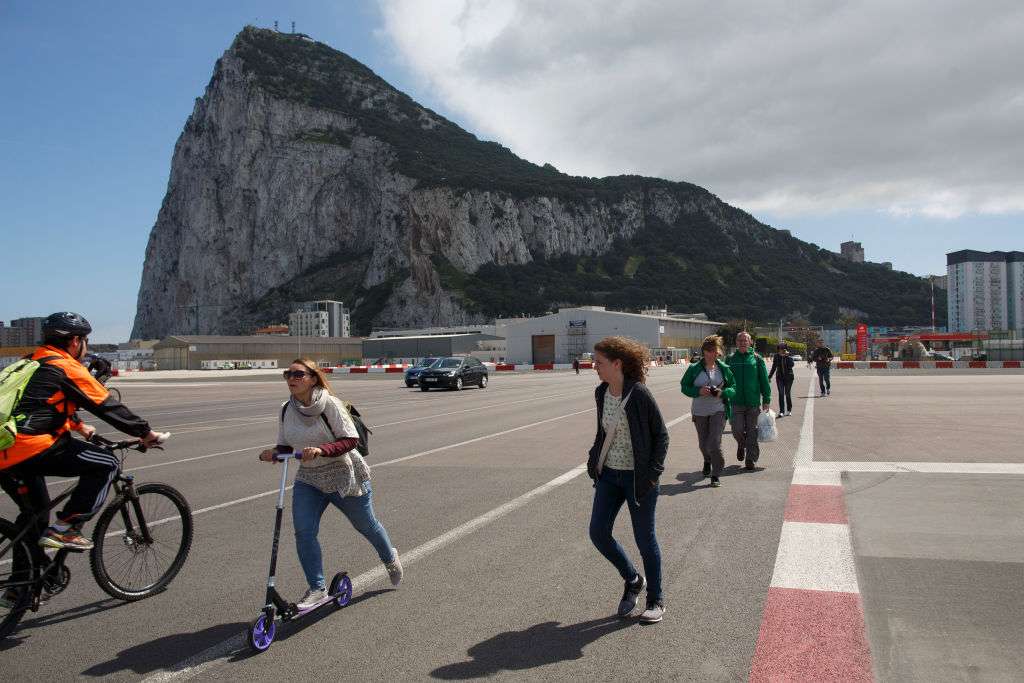 El peñón de Gibraltar.