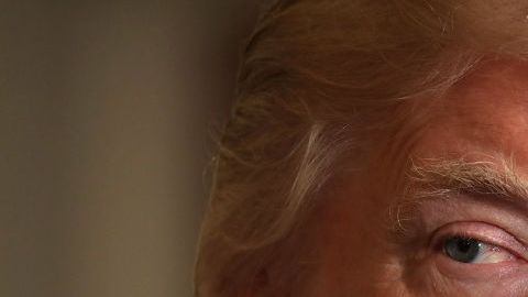 Donald Trump And NATO Secretary General Jens Stoltenberg Hold Joint News Conf.