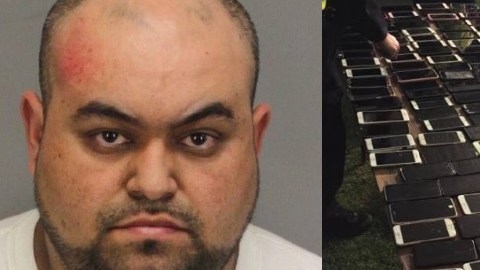 Reinaldo de Jesus Henao, de 36 años, fue arrestado acusado de robar cientos de celulares.