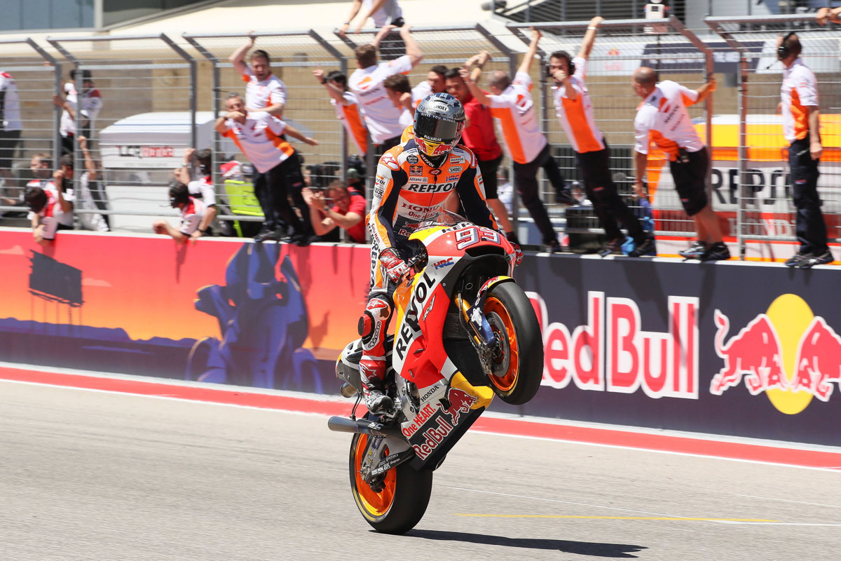 Marc Marquez festeja un triunfo más