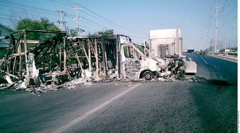Bloqueos en Tamaulipas