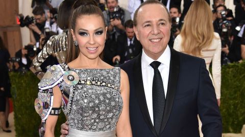 Thalía y Tommy Mottola