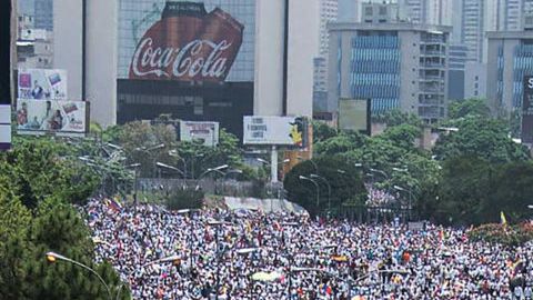 Los venezolanos tomaron las calles en marchas contra el presidente Nicolás Maduro.