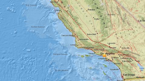 El USGS informa que el terremoto golpeó a una profundidad de aproximadamente 5,4 millas