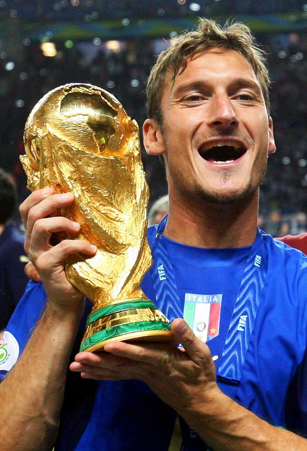 Francesco Totti se proclamó campeón del mundo con Italia en 2006