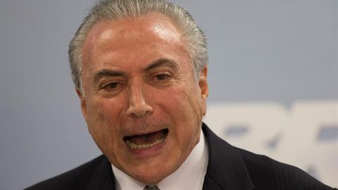 Michel Temer dijo que demostrará su inocencia. EFE